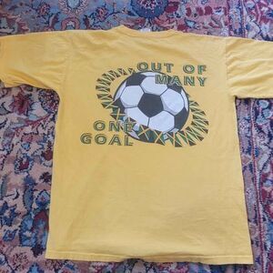 Vintage 1998 World Cup Jamica "Out of Many, One goal" Size XL
